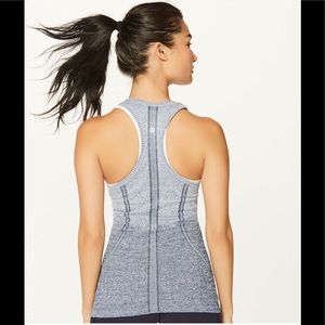Lululemon Swiftly Tech Racerback White / Dark Cast